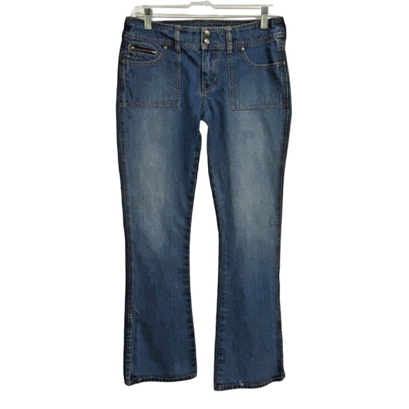 Vintage Y2K Abercrombie & Fitch Jeans 32 x 31 Zipper Ankles Bootcut 100% Cotton - Picture 1 of 11